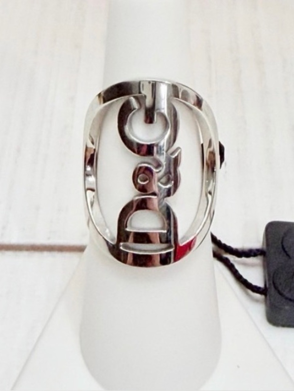 D&G Silver Logo Ring